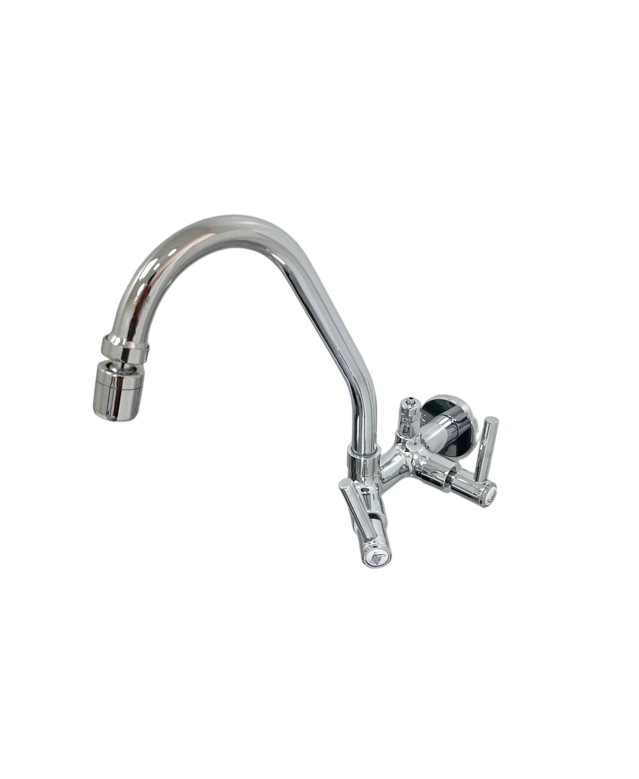 Torneira De Parede Samer Metais C34 Tubo 5/8 Cromado Com Saída Para Purificador 1/4 De Volta