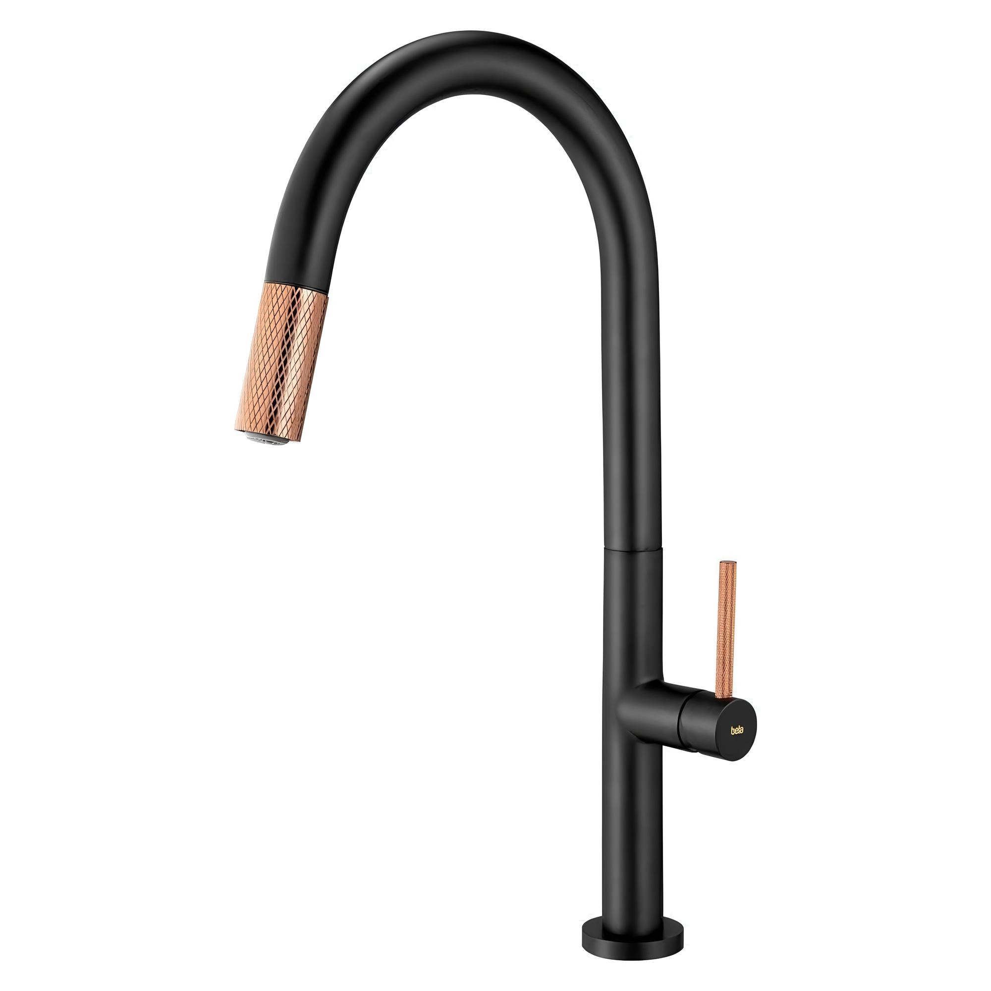 Torneira De Cozinha Monocomando Bancada Extensivel Sensorizada Rose Gold