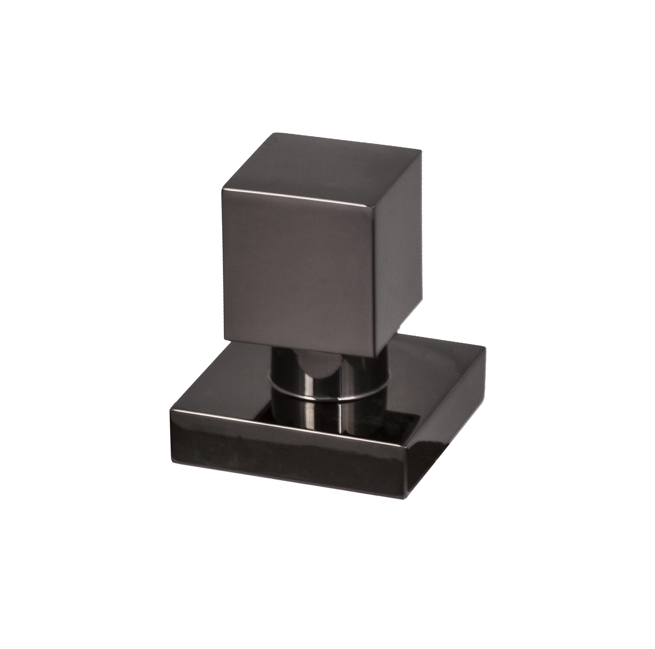 Acabamento Para Registro Quadrado 3/4 Metal Preto Onix