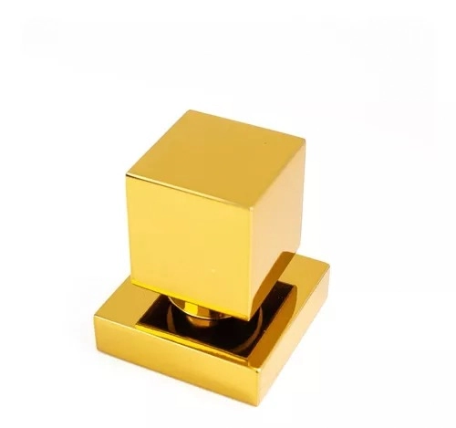 Acabamento Para Registro Quadrado 1//2 Ou 3/4 Inox Dourado