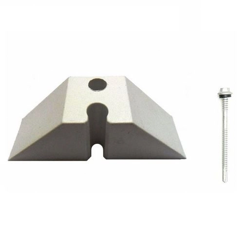 10 Calços Telha Trapezoidal Onda 40 + Parafusos Com Vedação 8,5 Cm Para Metal