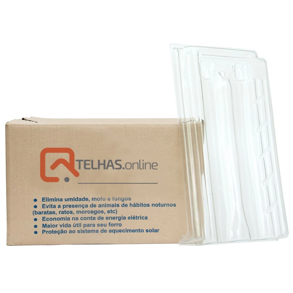 Kit 10 Telhas Pet Plástica Francesa Paulista