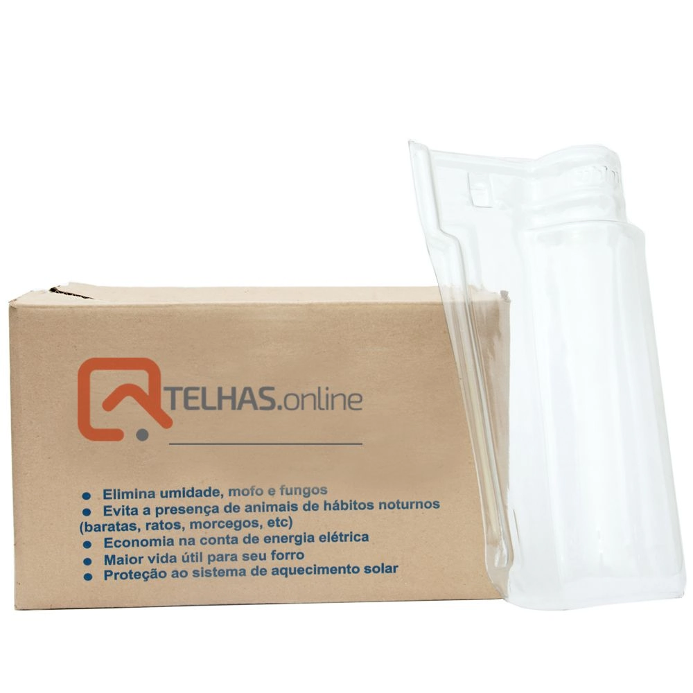 Kit 15 Telhas Pet Plástica Portuguesa