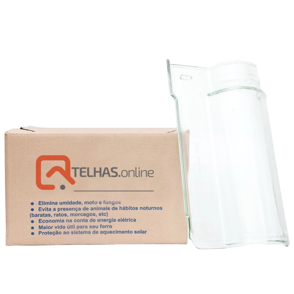 Kit Telha Americana De Vidro Caixa Com 5 Peças
