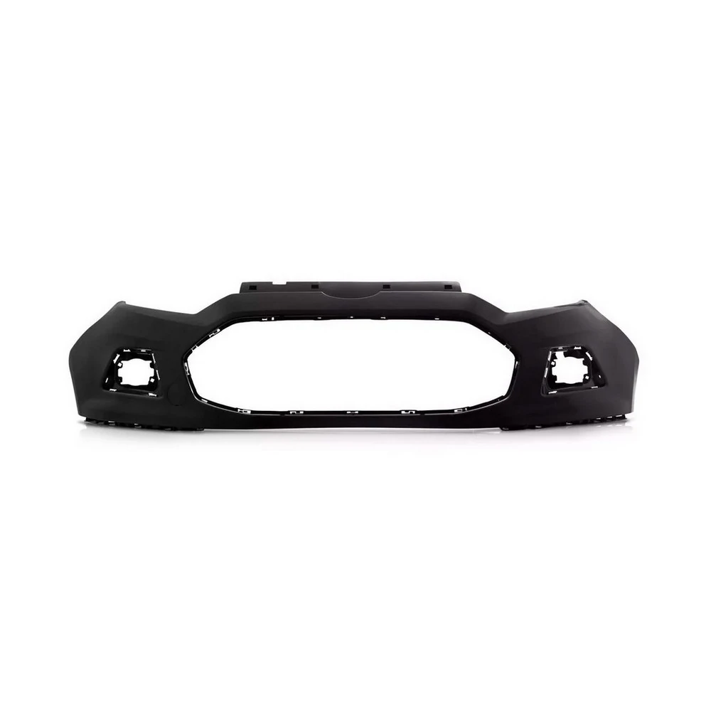 Para-choque Dianteiro FORD ECOSPORT Preto Liso com Furo Milha com Moldura - FABRICIO PCH326