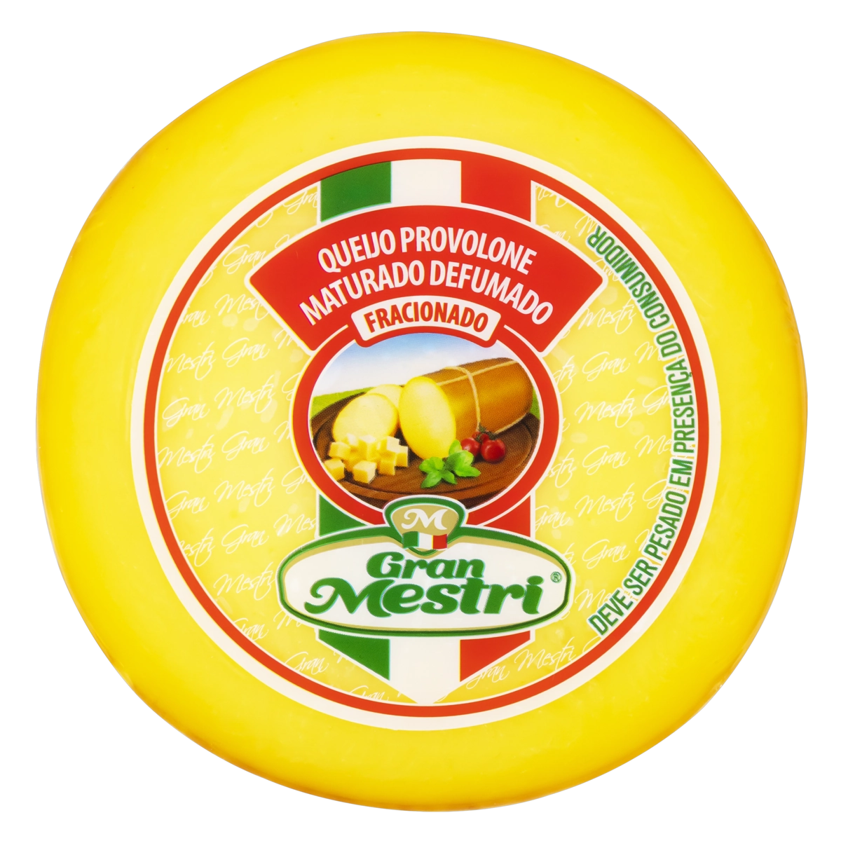 Queijo Provolone Fracionado Defumado Gran Mestri