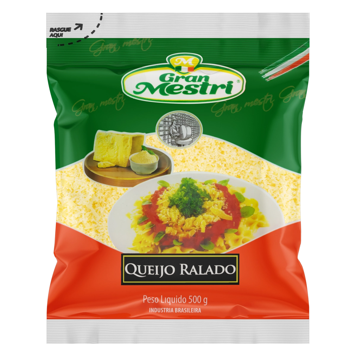 Queijo Ralado Gran Mestri Pacote 500g