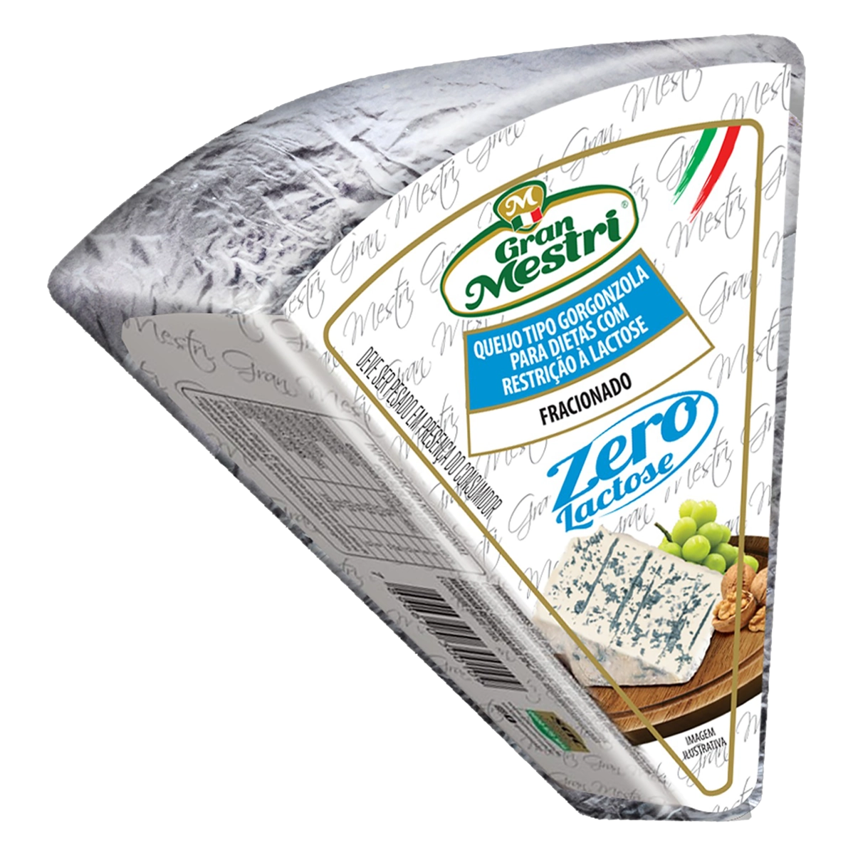 Queijo Gorgonzola Fracionado Zero Lactose Gran Mestri
