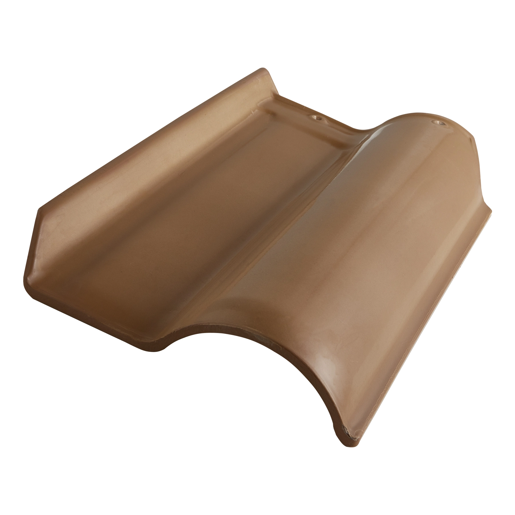 Telha Cerâmica Americana Esmaltada Cerâmica 25x41,5cm Caramelo Temax