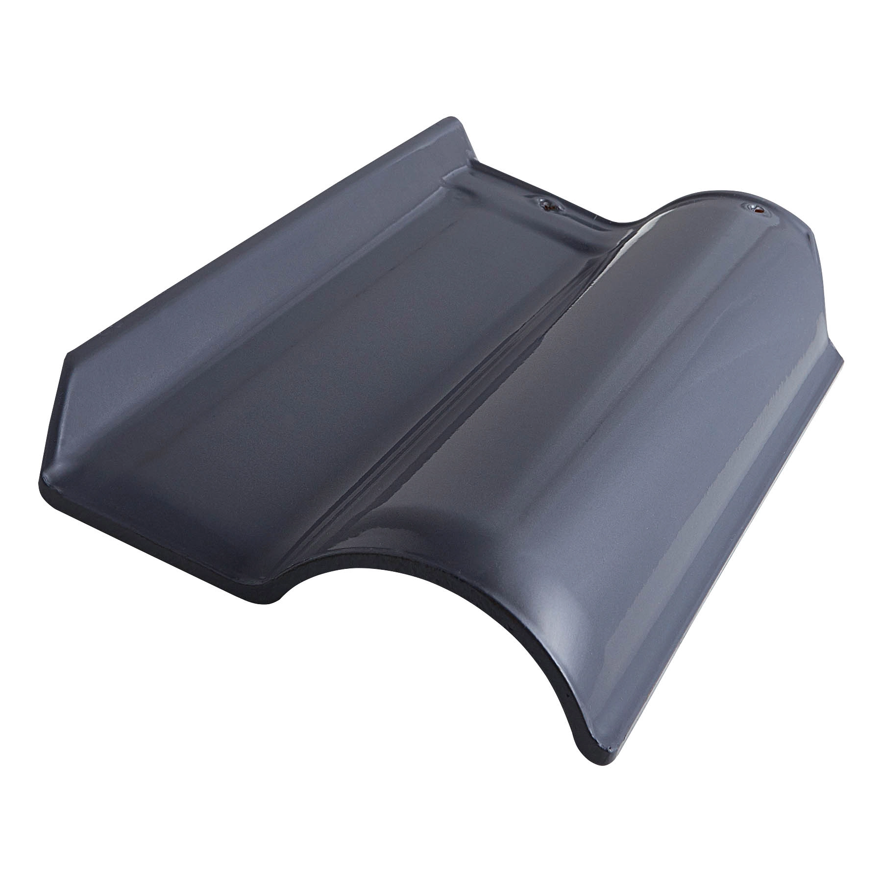 Telha Cerâmica Americana Esmaltada Cerâmica 25x41,5cm 1 Face Grafite Temax
