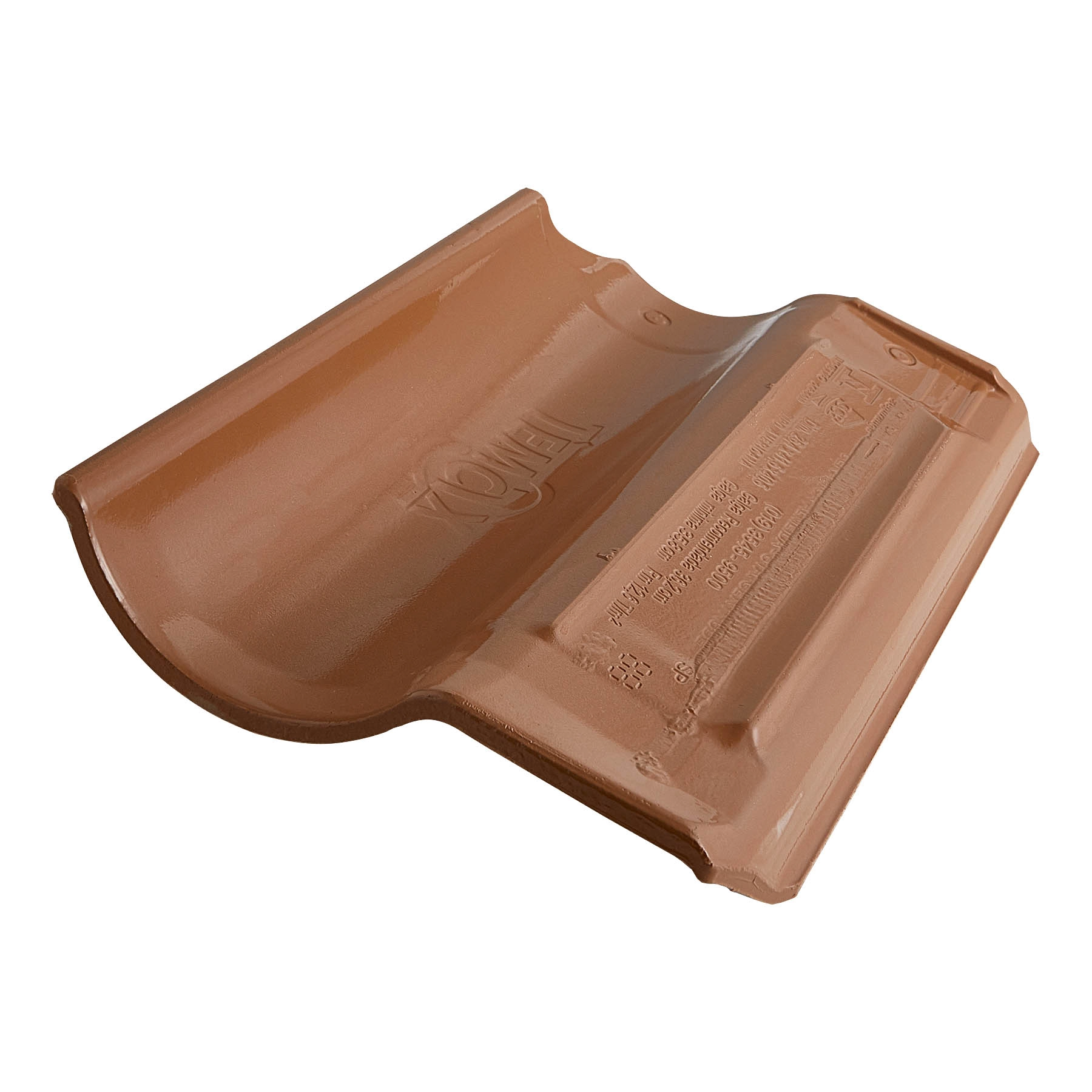 Telha Esmaltada Americana Dupla Face 42x25cm Caramelo Temax
