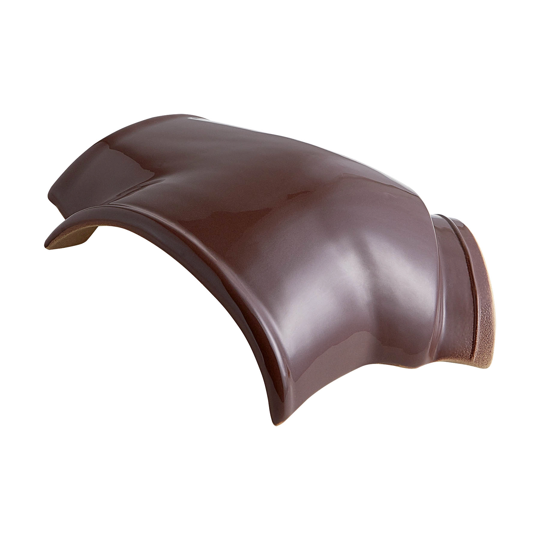 Cummeira Cerâmica Esmaltada 3 Vias 27x28cm Marrom Temax