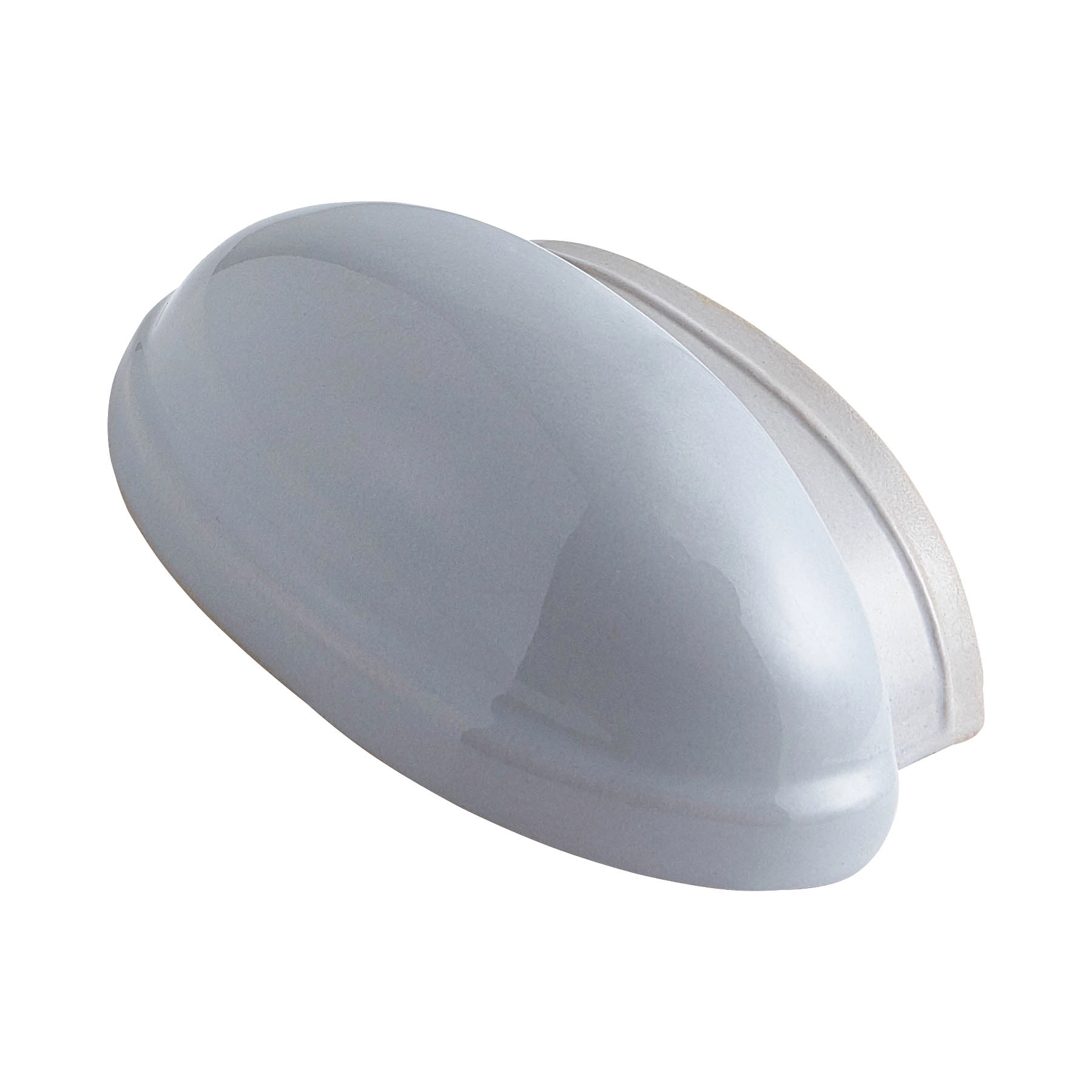 Telha Terminal em Cerâmica Esmaltada 11,5x17,5cm Cinza Temax