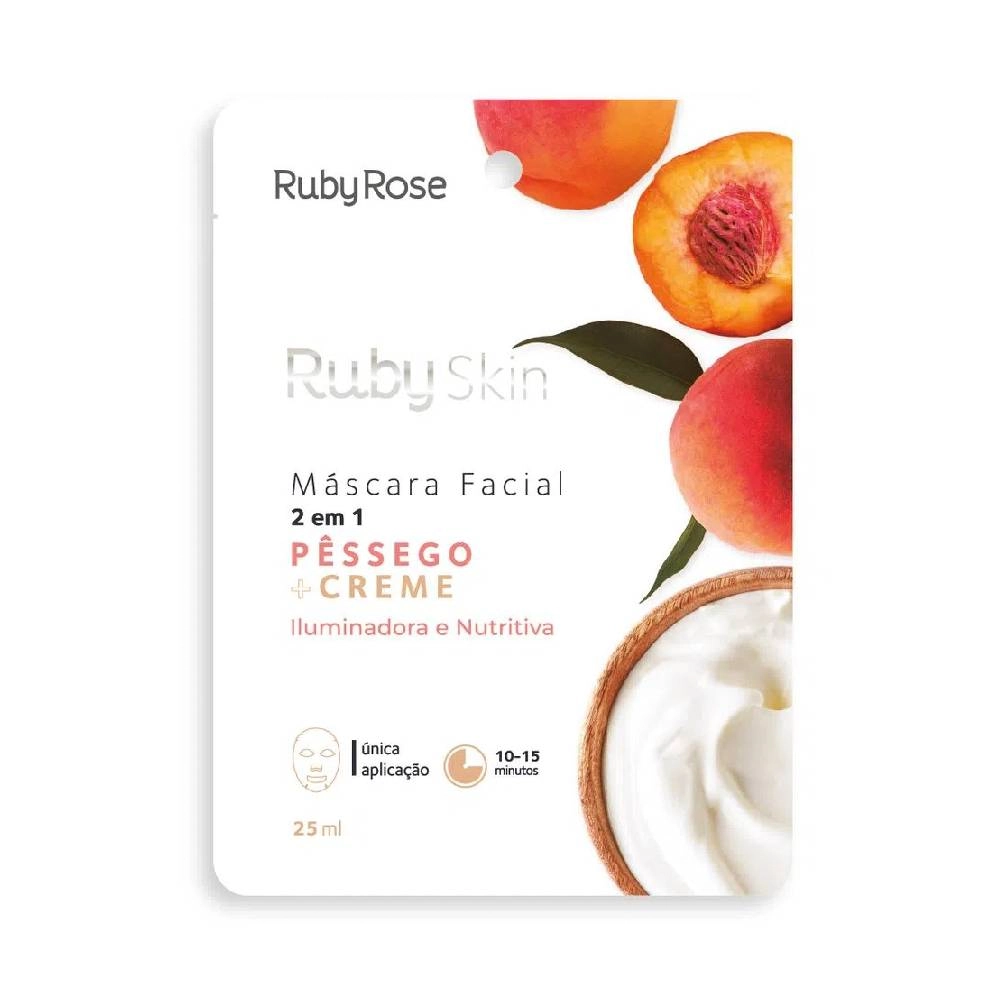 Mascara Facial Ruby Rose Pessego E Creme Hb
