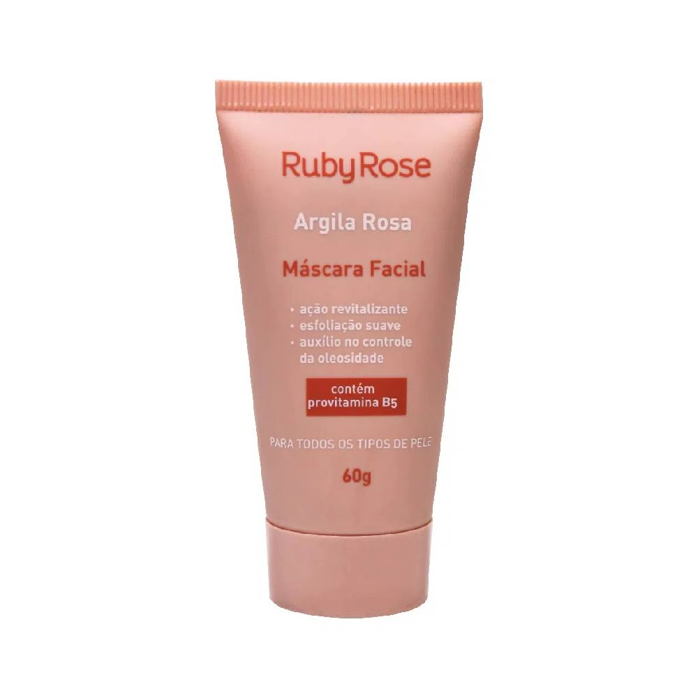 Máscara Facial Argila Rosa Ruby Rose