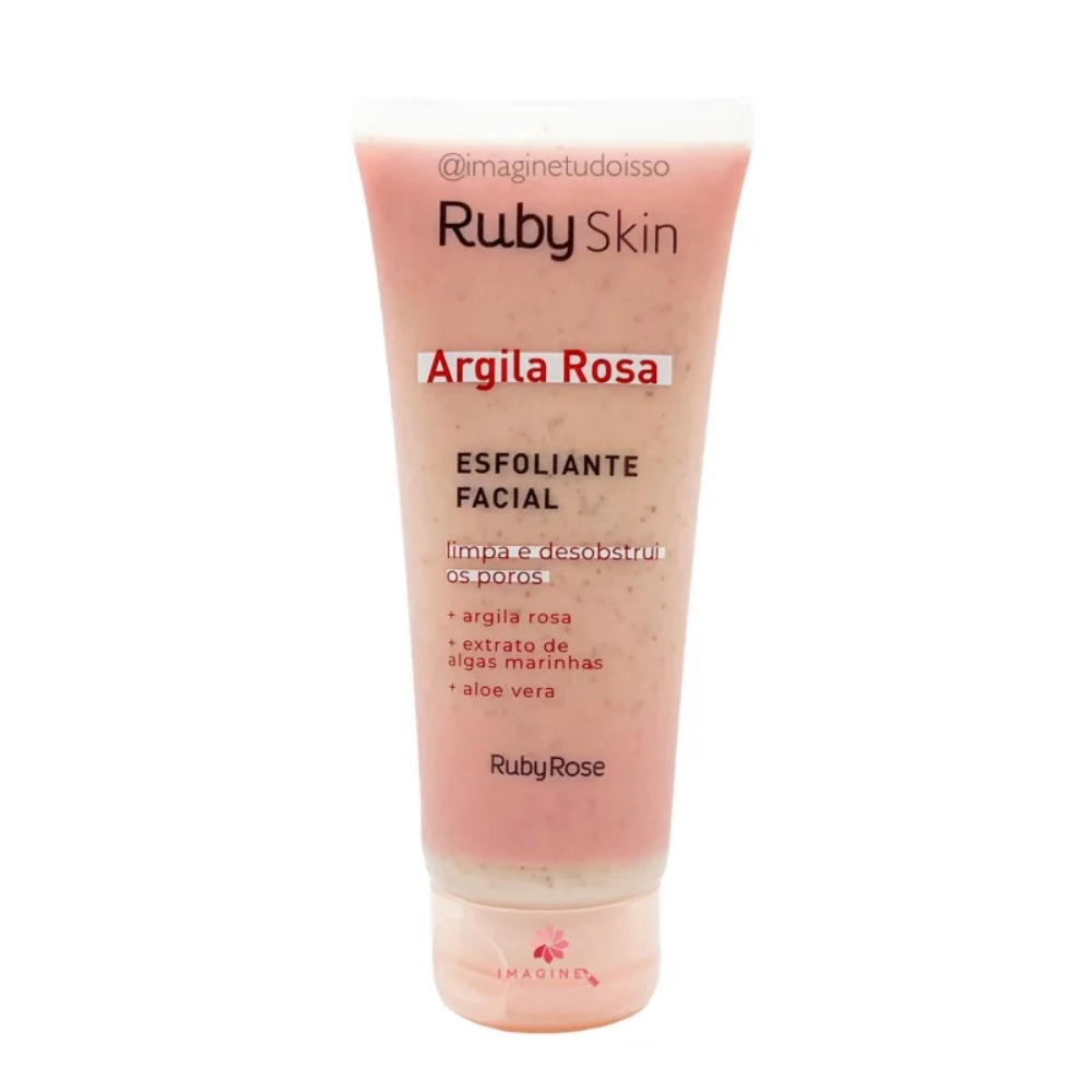 Esfoliante Facial Ruby Rose Argila Rosa Hb 405 75g