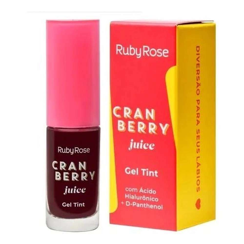 Gel Lip Tint Ácido Hialurônico Cranberry Juice Ruby Rose