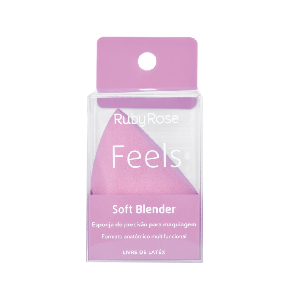 Ruby Rose Feels Esponja De Precisão p/ Maquiagem Soft Blender HB-S01