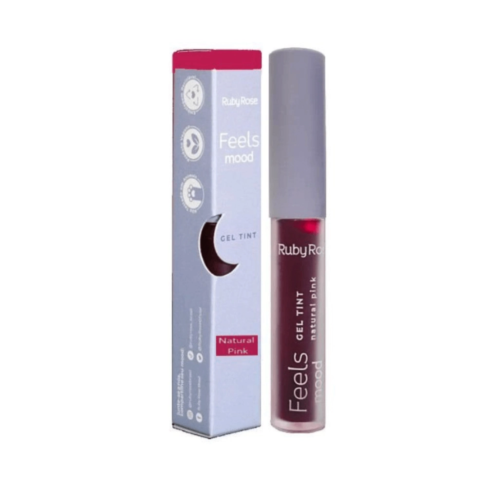 Lip Tint Gel Ruby Rose Hb 565 Feels Mood Cor 02 Natural Pink 3ml