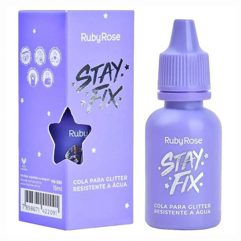 Cola De Glitter Stay Fix Hb584 Rubyrose