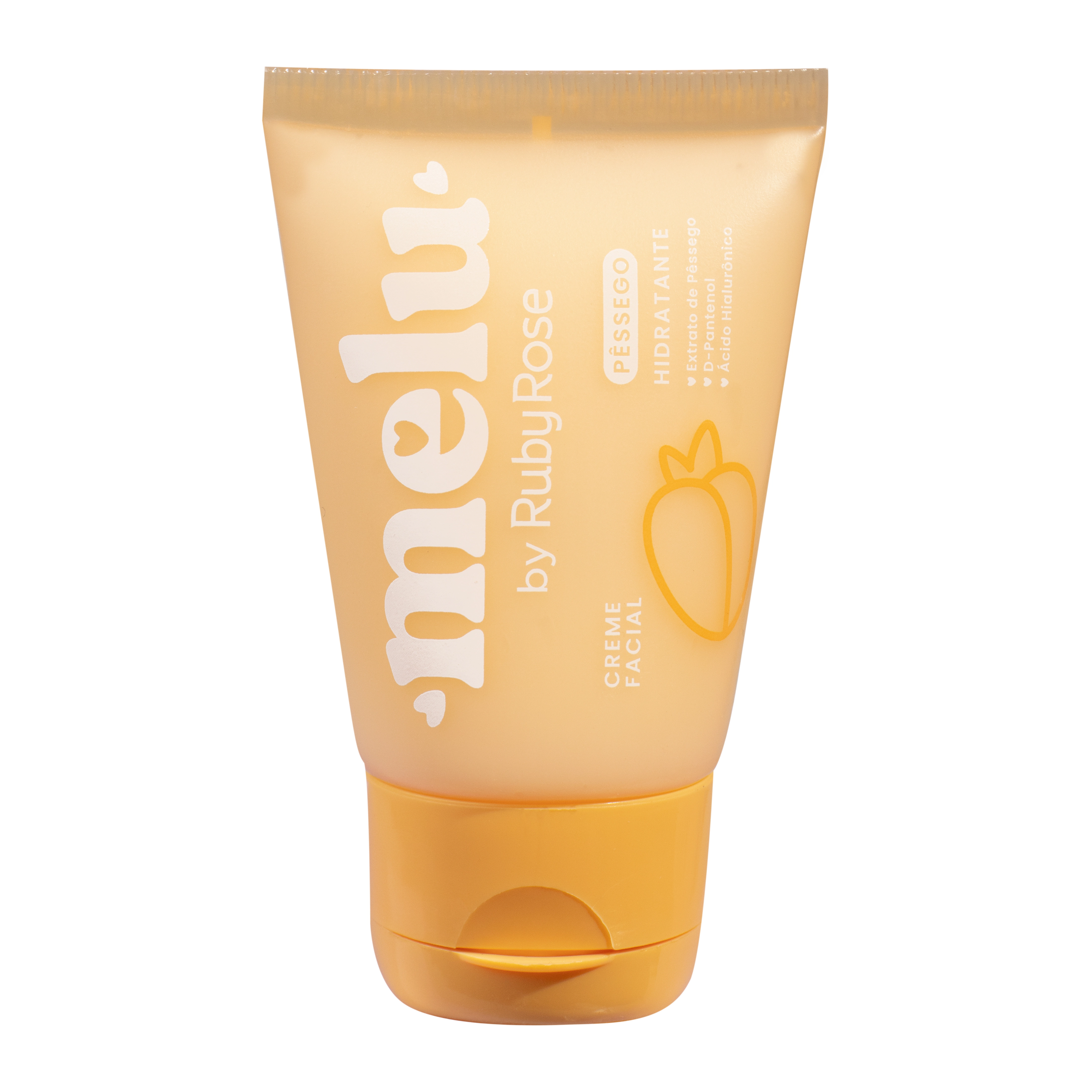 Gel Creme Facial Cor Pêssego Melu By Ruby Rose 40g