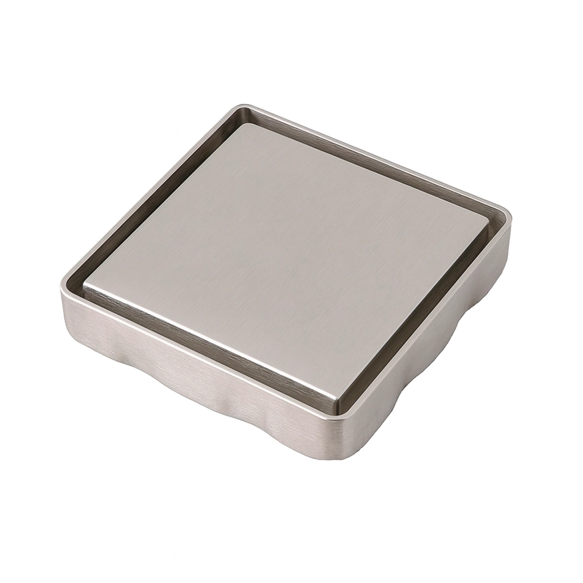 Kit 3 Ralos Inox Tampa Oculta Invisível 15x15 Nao É Pvc Acabamento Quadrado