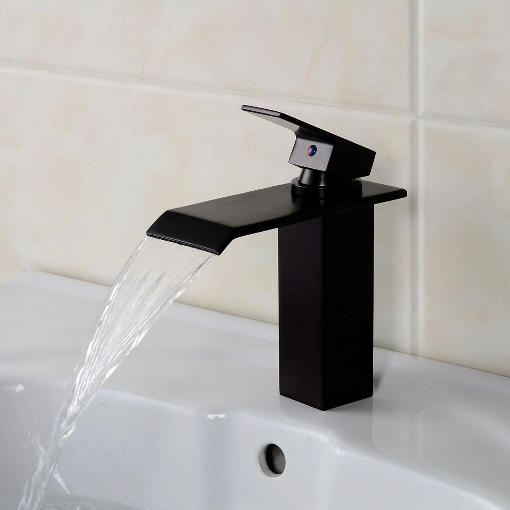 Torneira Black Lavabo Banheiro Mono Comando Preta Viena