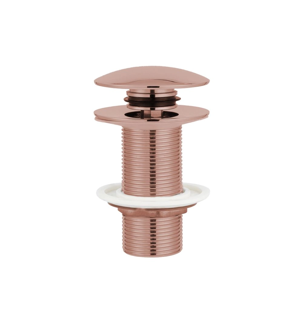 Válvula Inox 7/8 De Banheiro Cubas E Pias Rose Gold- Demima