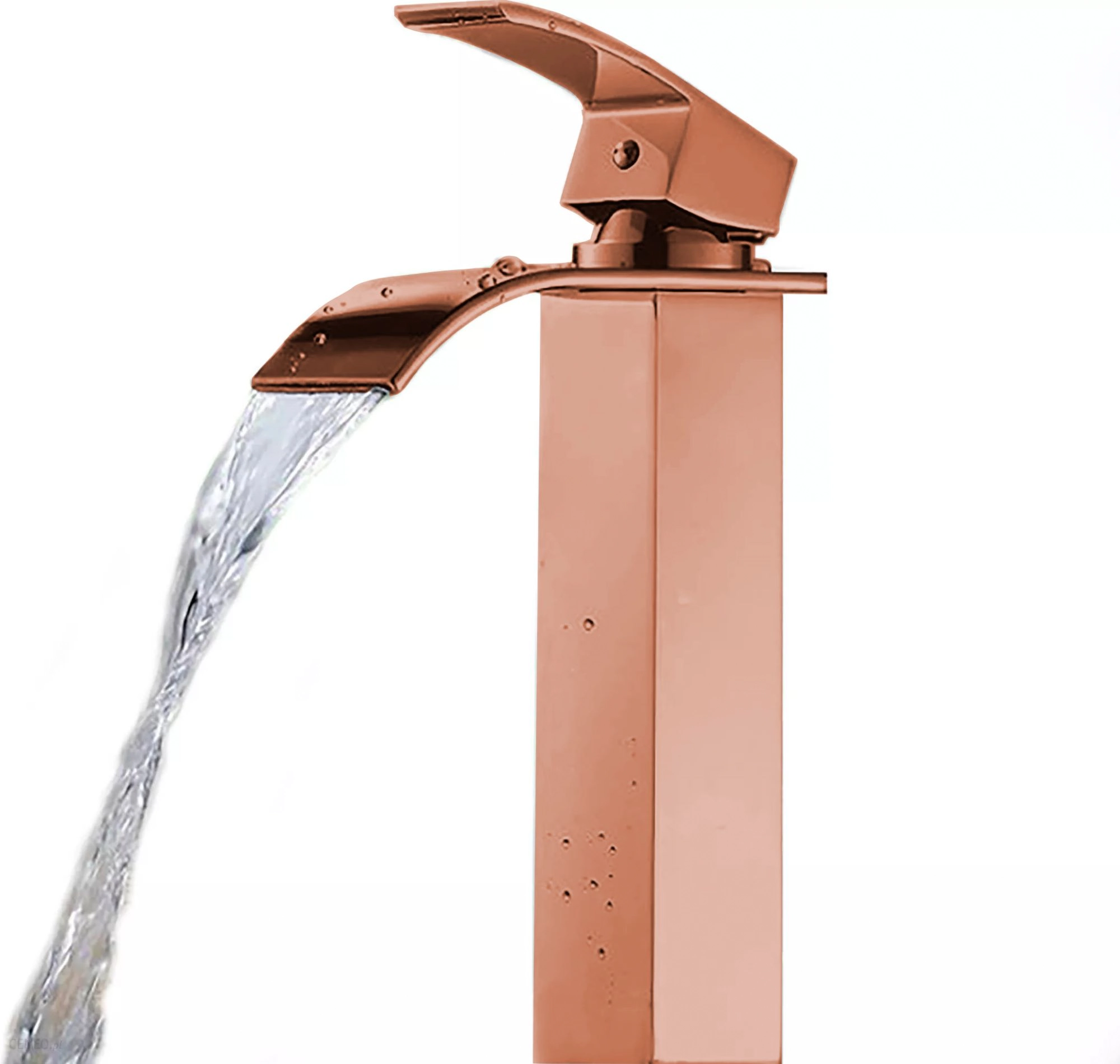 Torneira Banheiro Mistador Monocomando Bica Alta Rosé Gold Roma