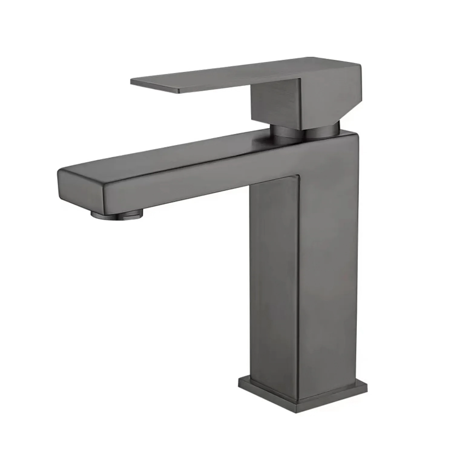 Torneira Monocomando Lavabo Banheiro Bica Baixa Santorini Cinza