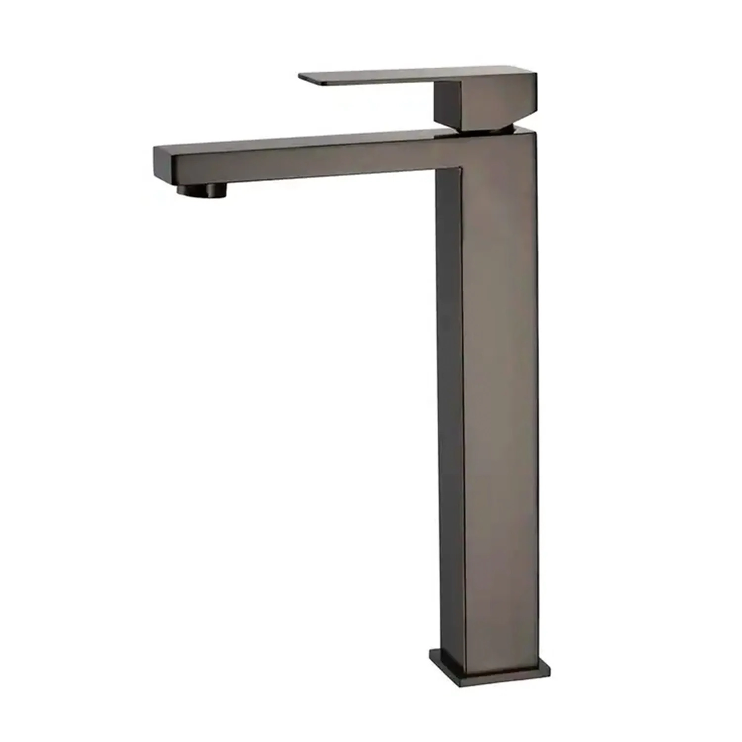 Torneira Monocomando Lavabo Banheiro Bica Alta Santorini Cinza