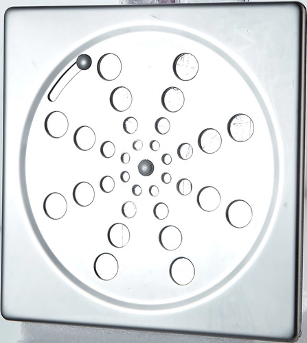 Ralo Rotativo Grelha Quadrado 15x15 Inox Demima