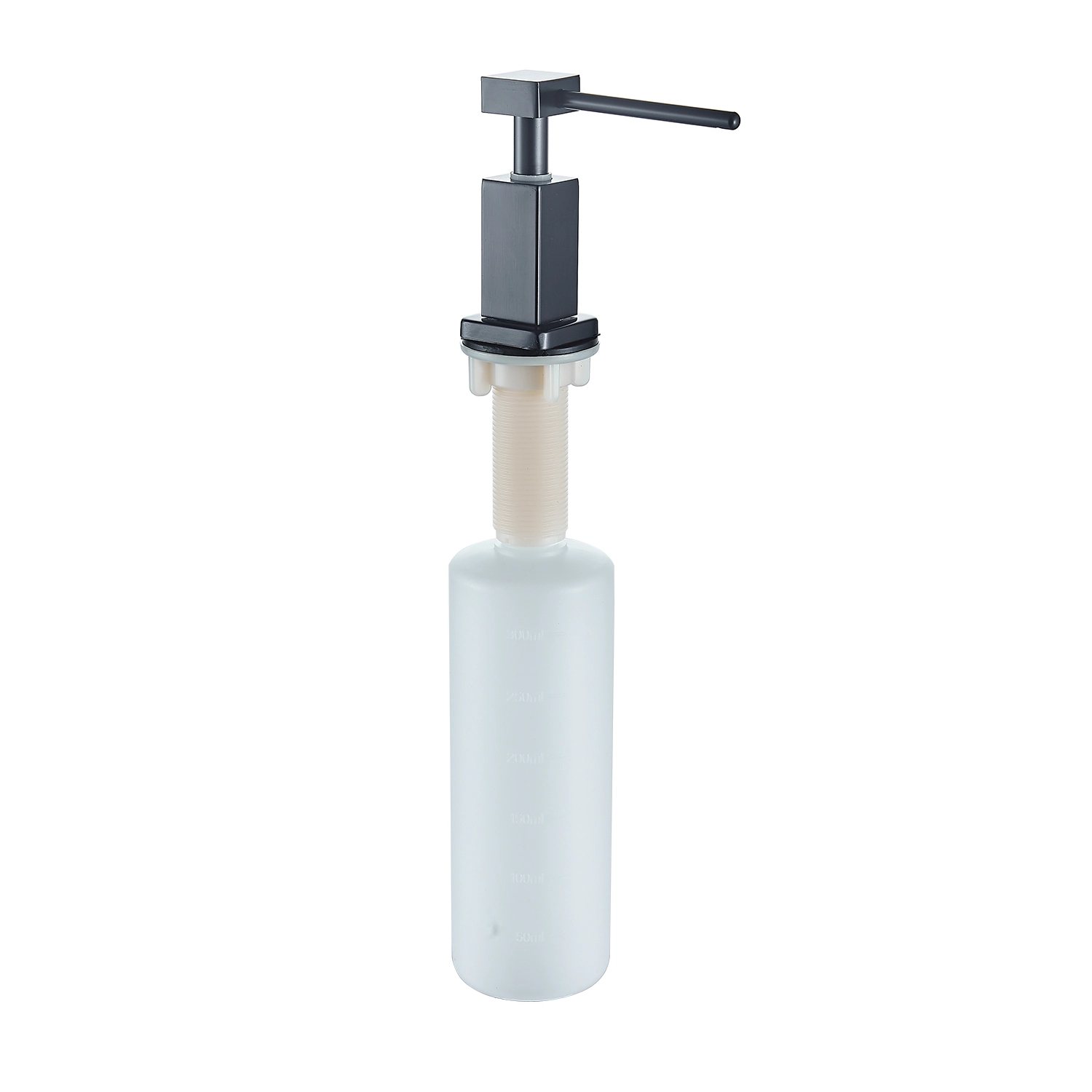 Dispenser Detergente Embutir Pia/cozinha Preto 500 Ml - Demima