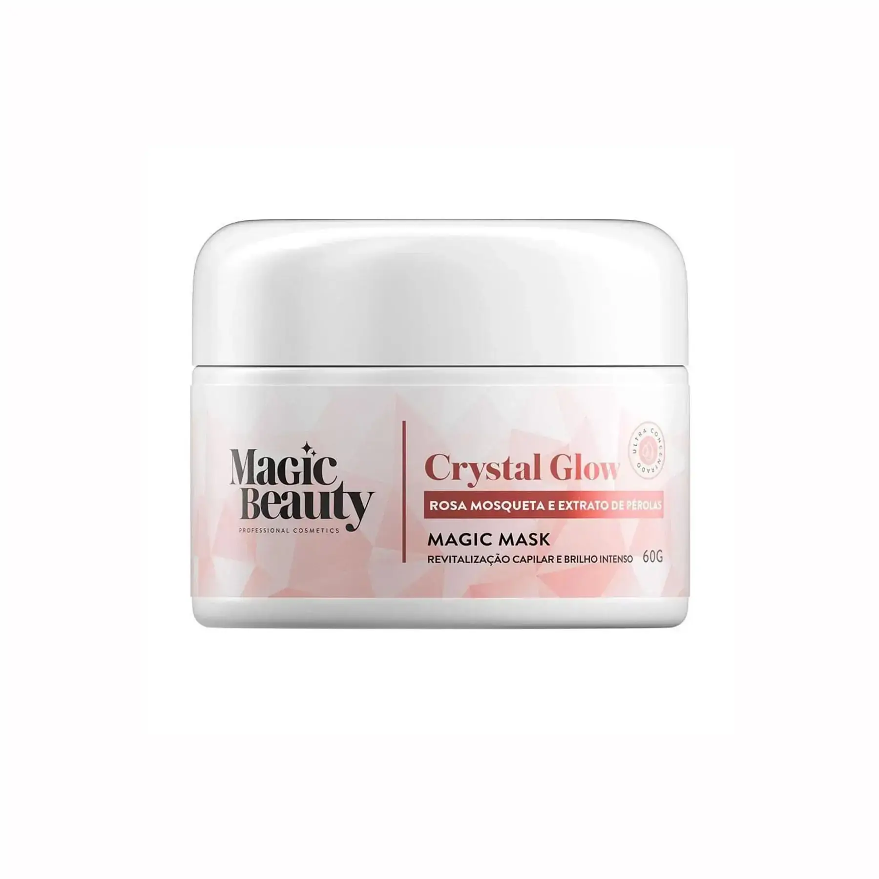 Mini Mascara Magic Beauty Crystal Glow De Revitali Capilar E Brilho 60g