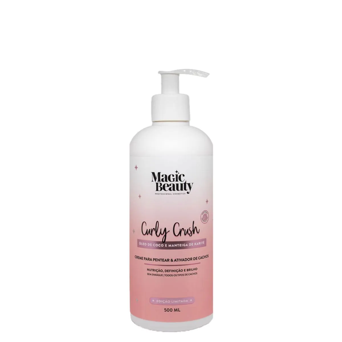 Creme Para Pentear E Ativador De Cachos 500ml Curly Crush Magic Beauty