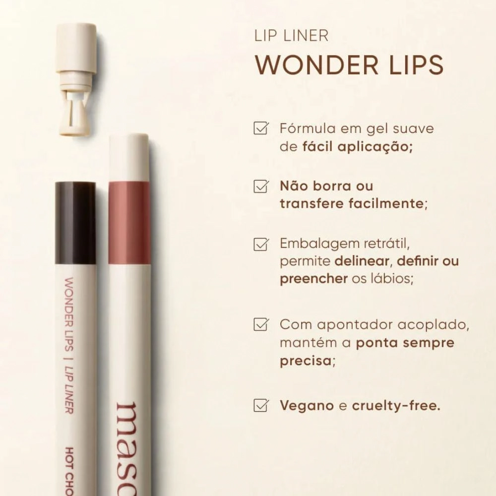 Mascavo Wonder Lapiseira Labial Rosewood 0,3g