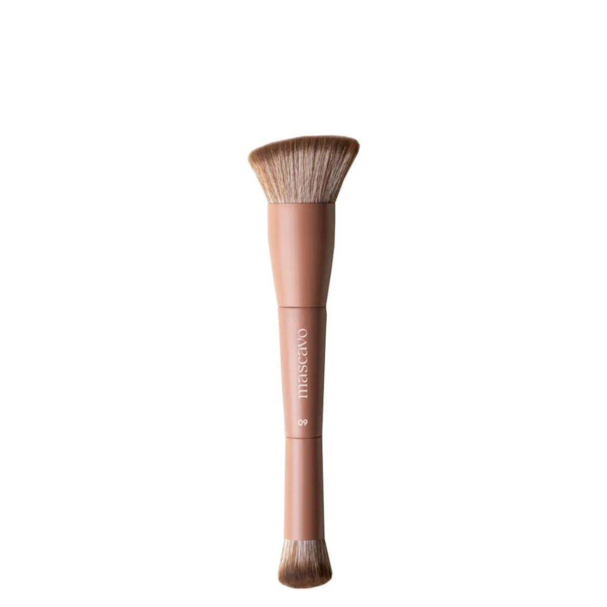 Pincel Mascavo Pro Series - Modelo 09: Duplo para Base e Corretivo