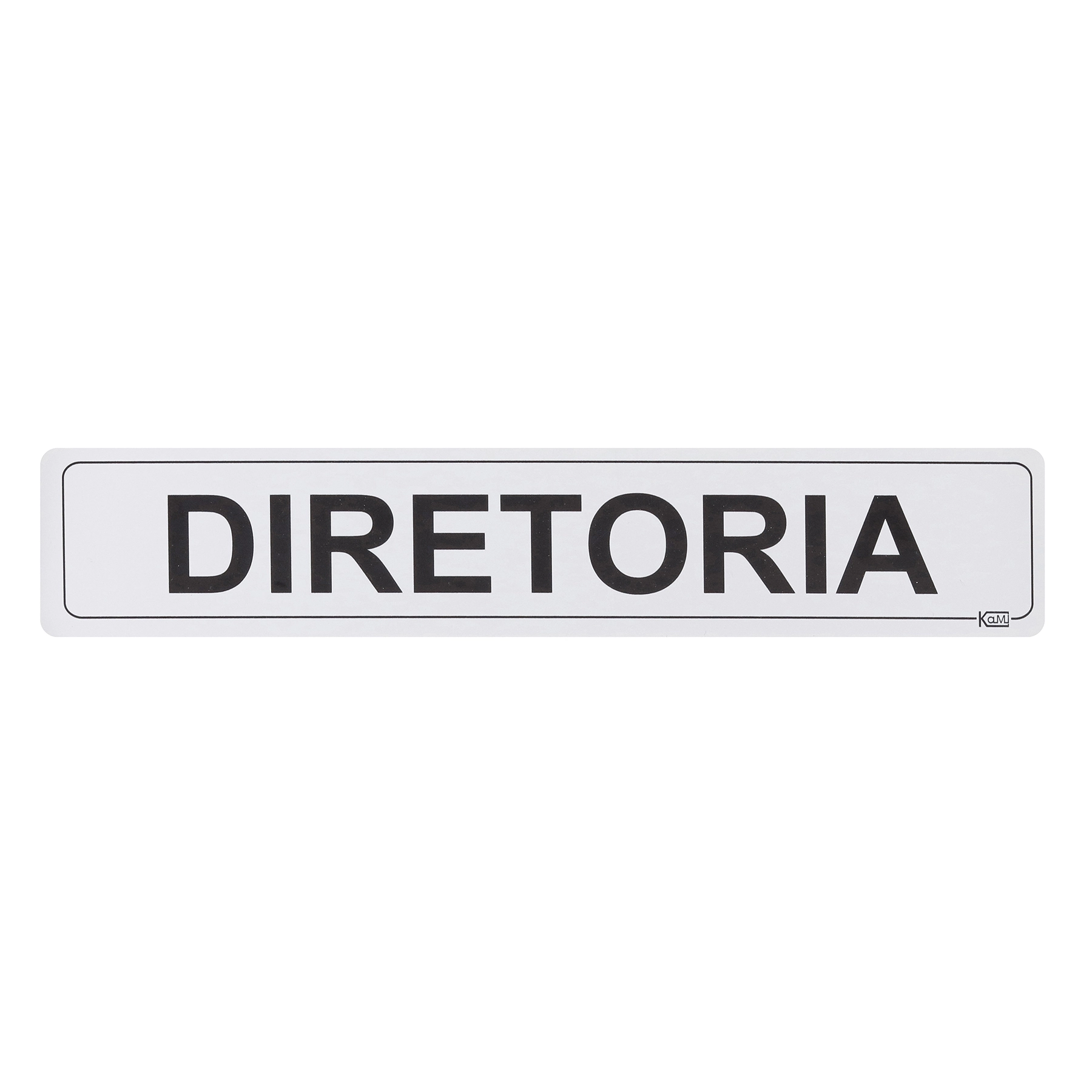 Placa "Diretoria" Plástico 5x25cm