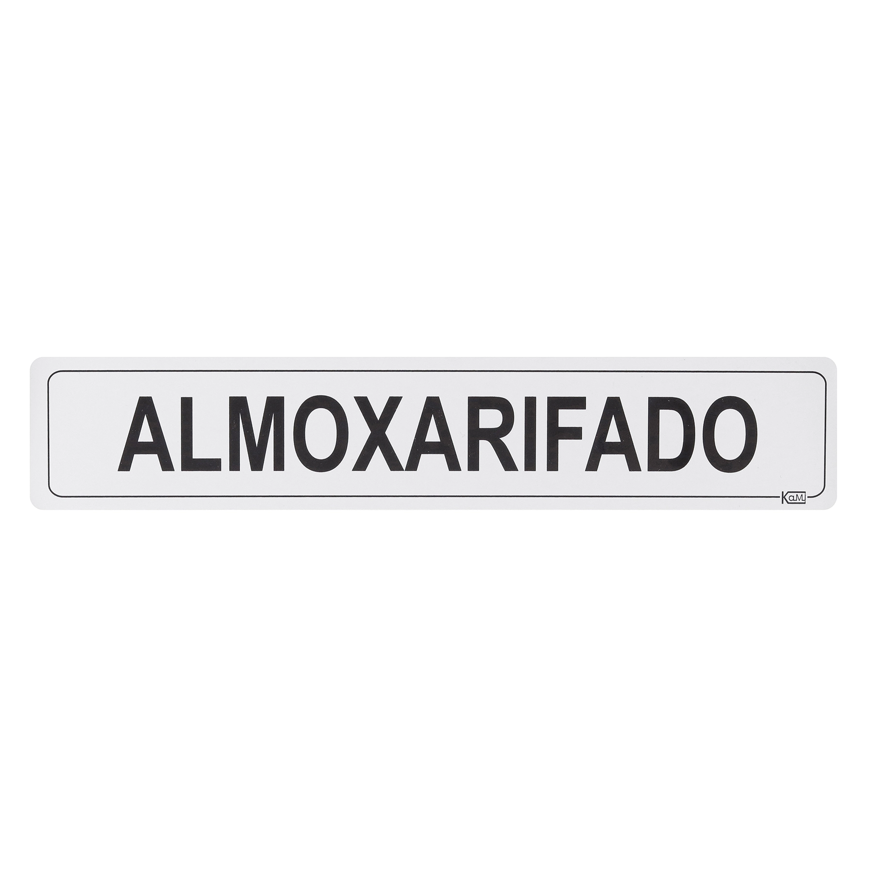 Placa "Almoxarifado" Plástico 5x25cm