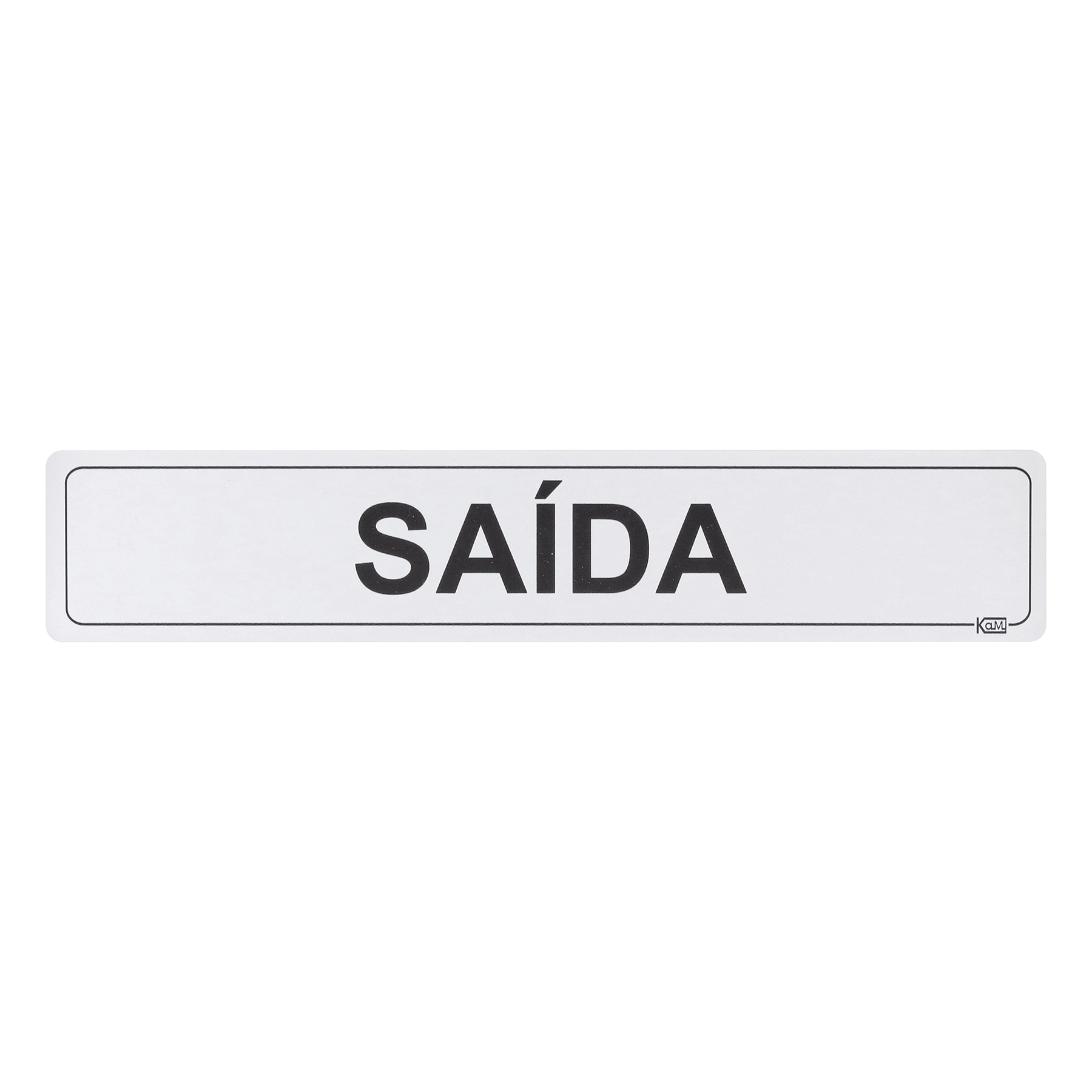 Placa "Saída" Plástico 5x25cm