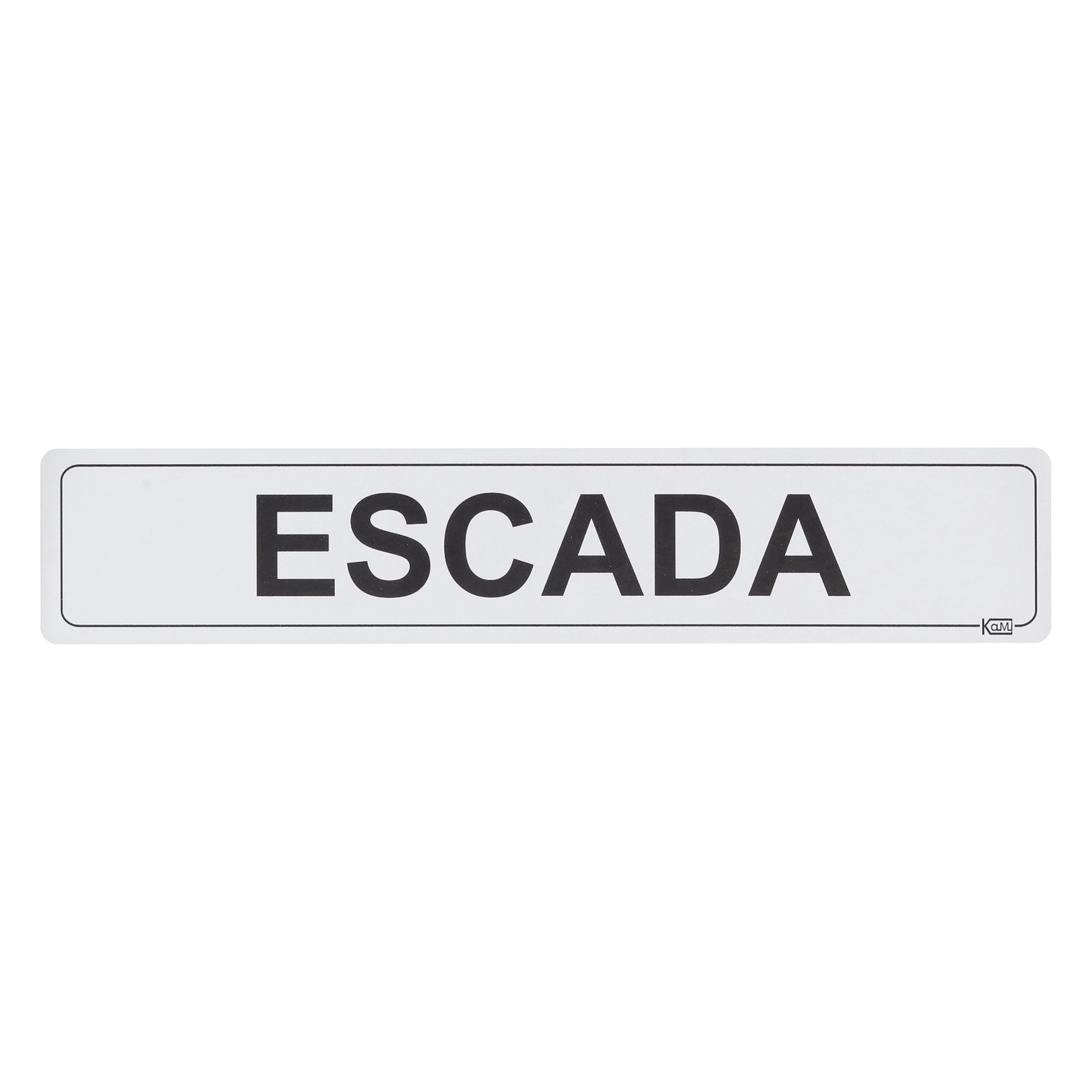 Placa "Escada" Plástico 5x25cm