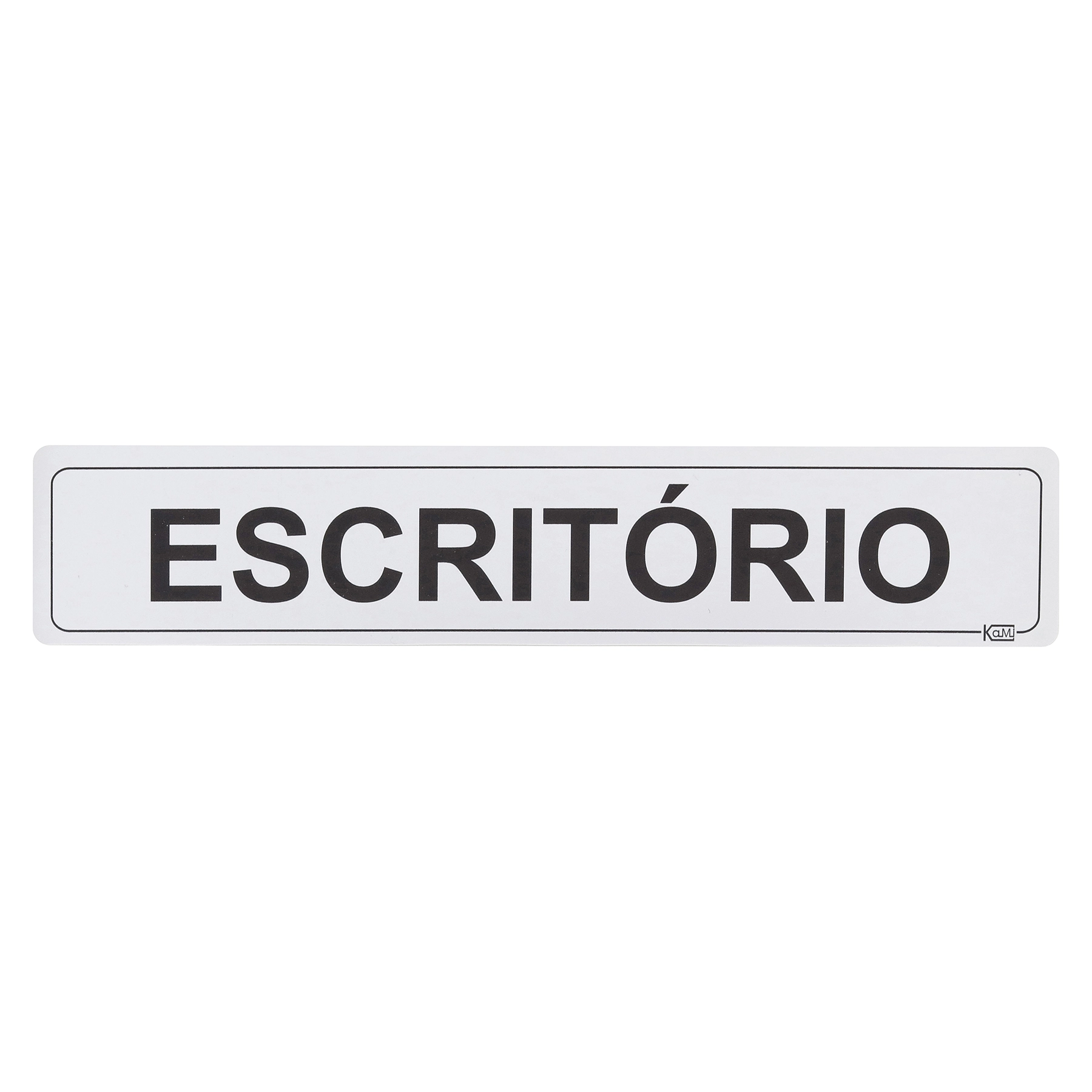 Placa "Escritório" Plástico 5x25cm