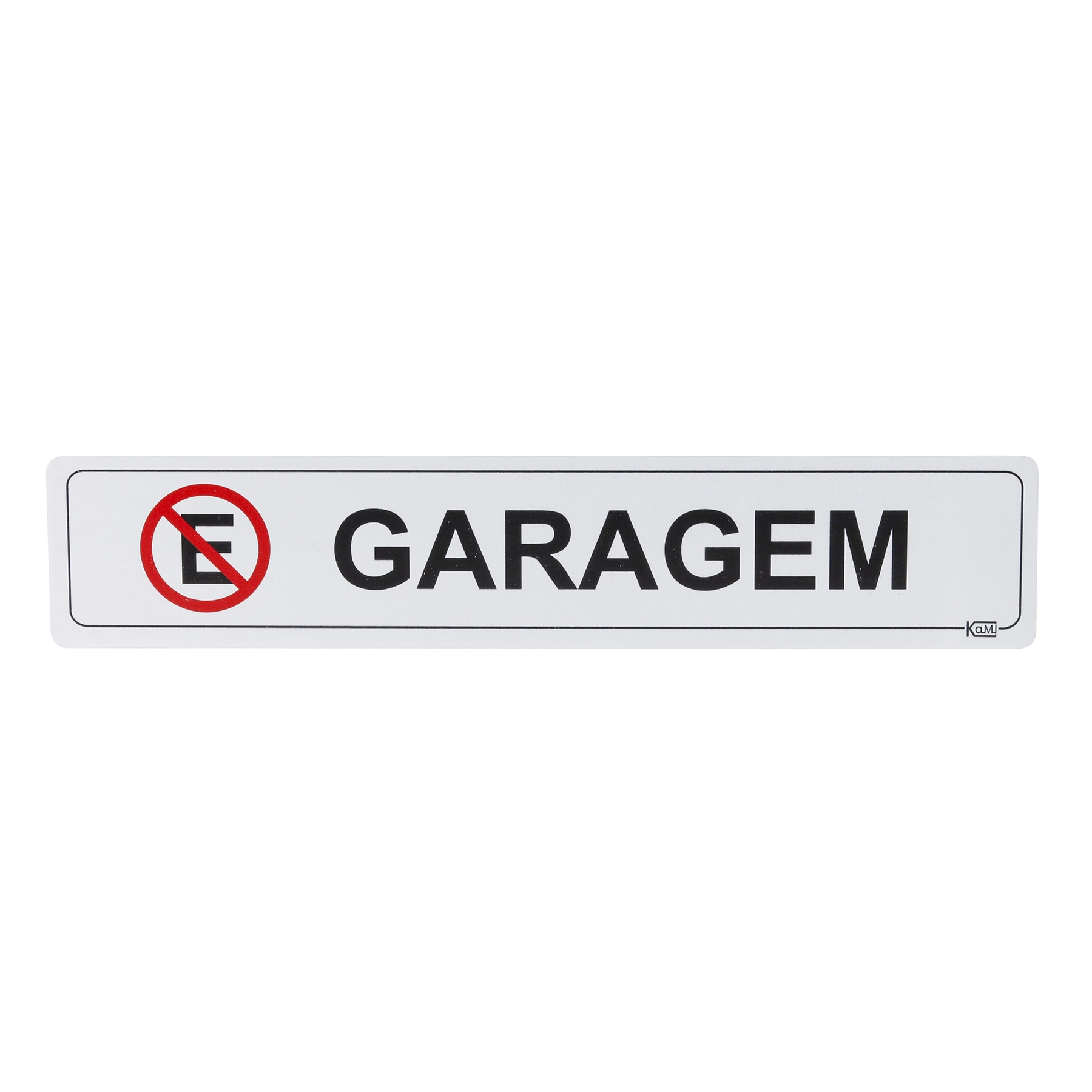 Placa "Garagem" Plástico 5x25cm