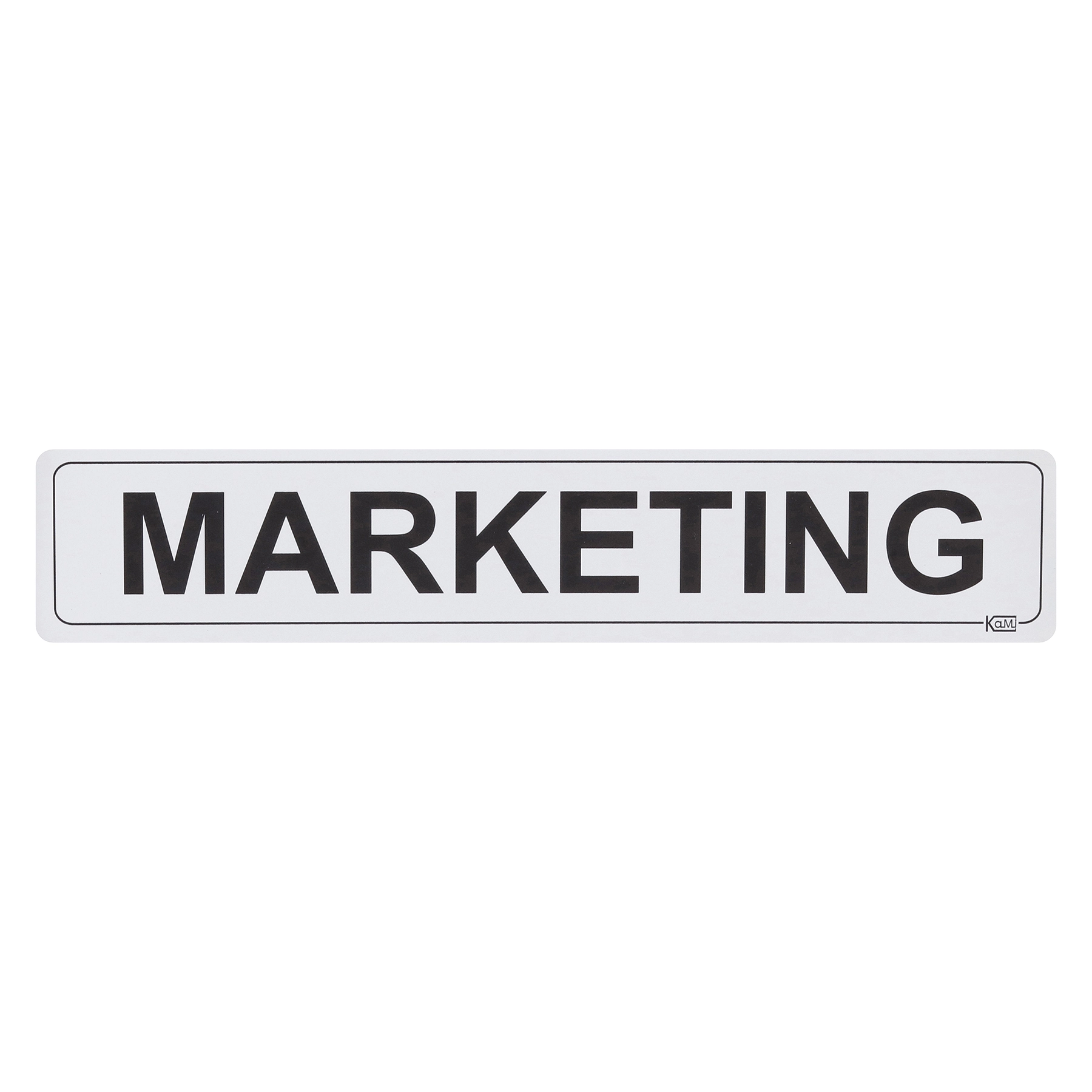 Placa "Marketing" Plástico 5x25cm