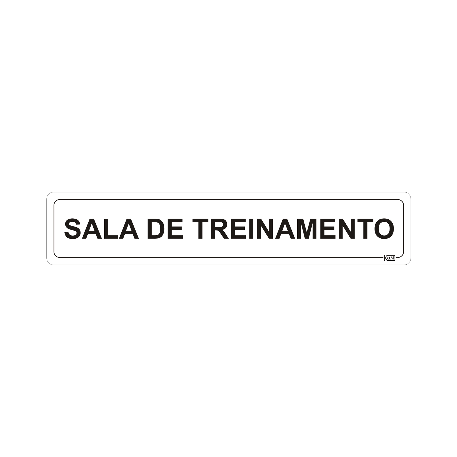 Placa "Sala Treinamento" Plástico 5x25cm