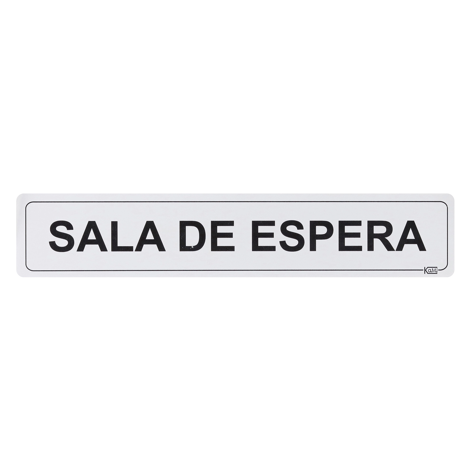 Placa "Sala Espera" Plástico 5x25cm