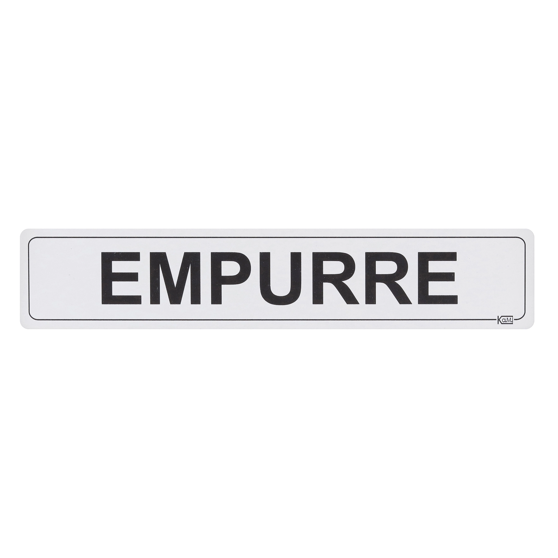 Placa "Empurre" Plástico 5x25cm