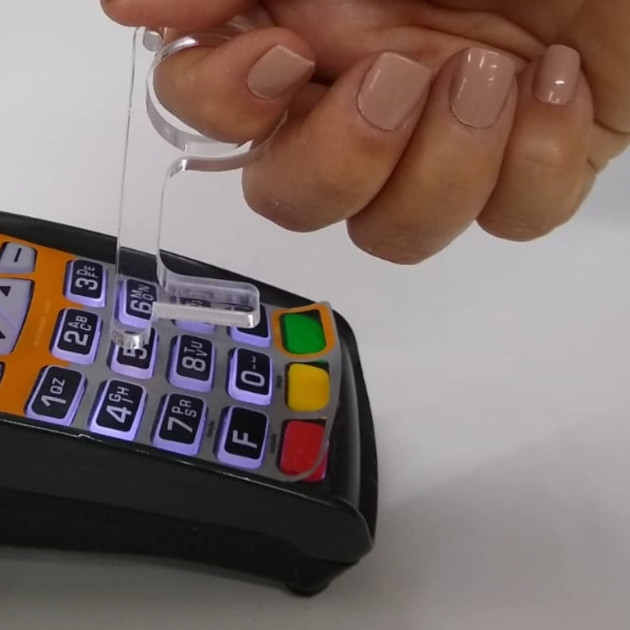 Chaveiro Acryl Finger Anti Contato 7,8 KaMi Acrílicos