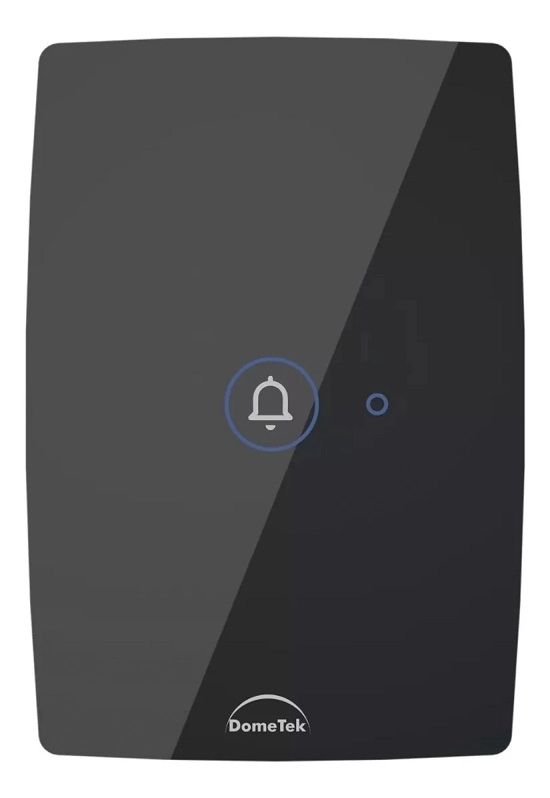 Interruptor Pulsador De Campainha Touch 1 Botão 4x2 Preto