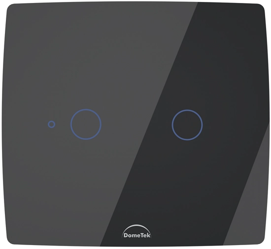 Interruptor Wifi Touch 2 Botões Inteligente 4x4 Preto